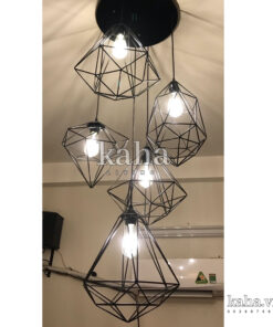 Đèn chùm khung sắt KH-DTR042