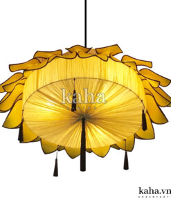Đèn vải hoa sen treo chùa KH-DTR017