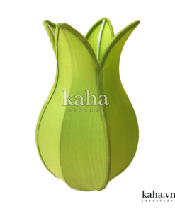 Đèn bàn búp sen vải đũi KH-DB001